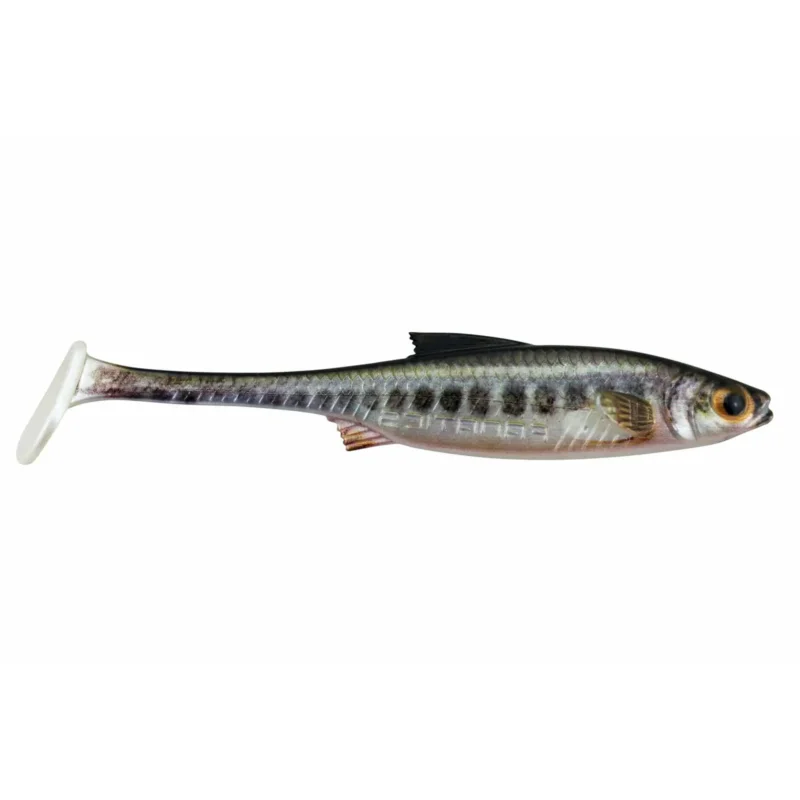 Finale Aktion Stucki Real Rider Paddle Tail 7,0cm 2,0g Vairon - 6 Pcs Gummifisch