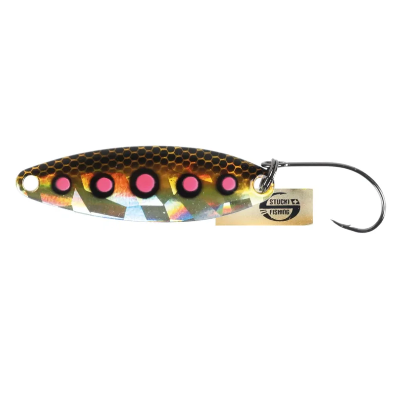 Preiswert Stucki Cervin 45mm 5,0g Big Spot Trout Microspoon