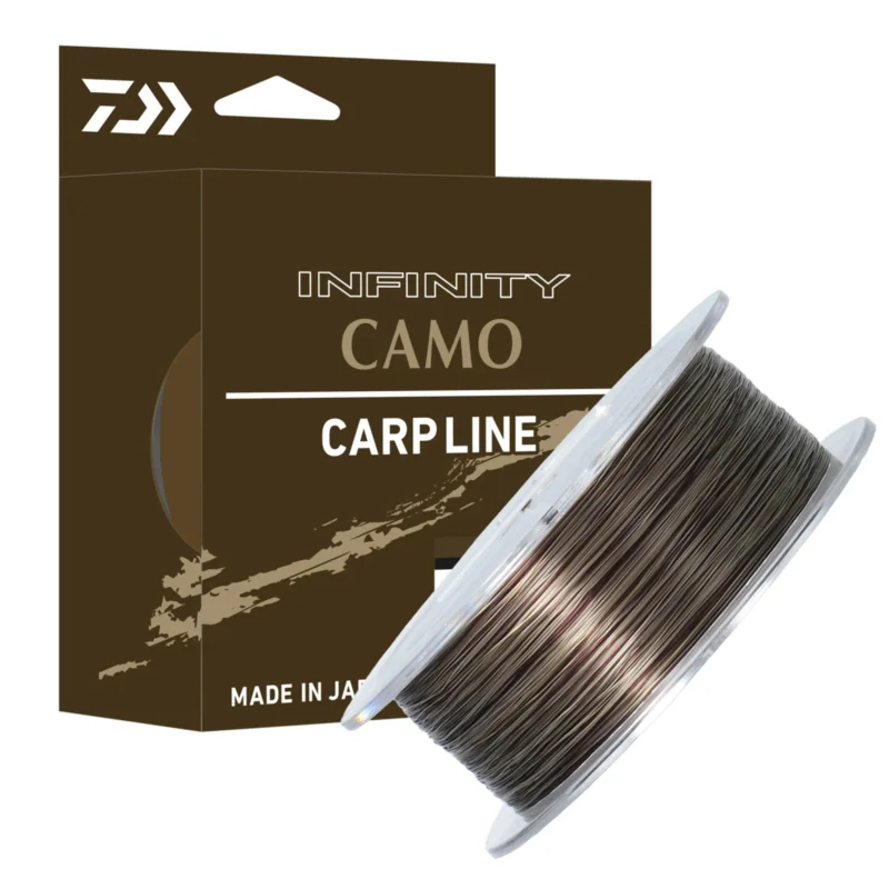 Neu Im Sortiment Daiwa Infinity Camo 0.340mm - 500m Brown Camo monofile Karpfenschnur