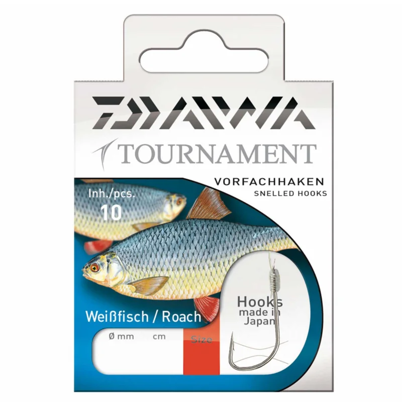 Daiwa Tournament Rotaugenhaken Gr.10 Gebundene Vorfachhaken Neu