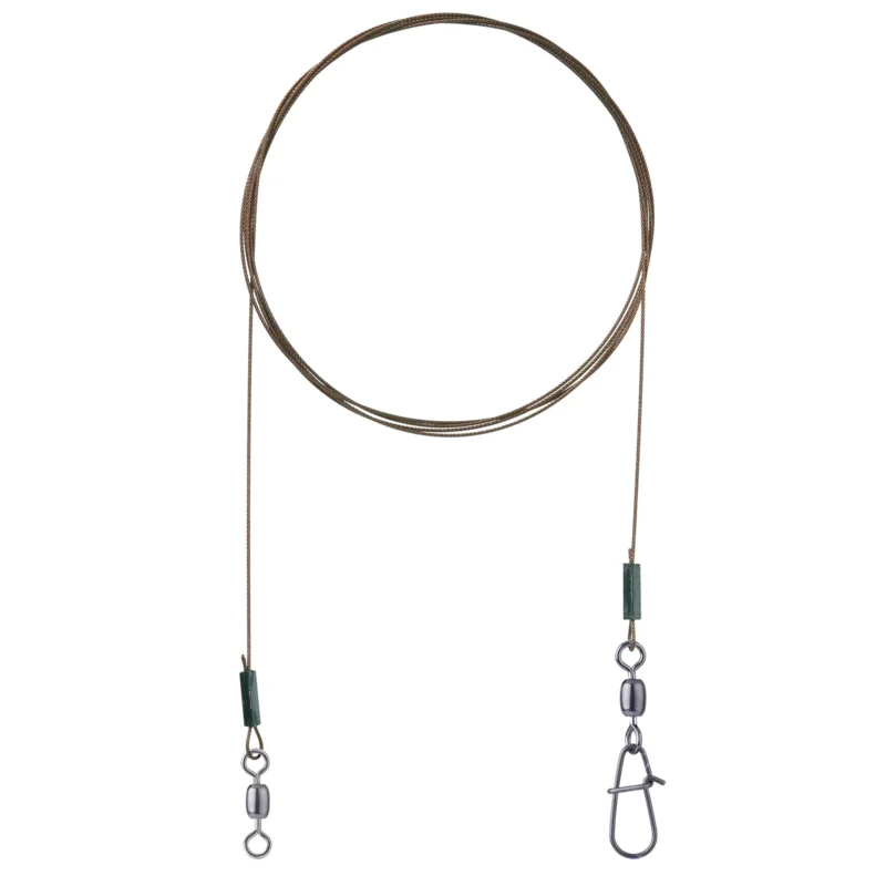 Highlight Flexonit Vorfach AFN-BKK 1x19 Snap/Swivel 0,25mm 2Stück 50cmStahlvorfach