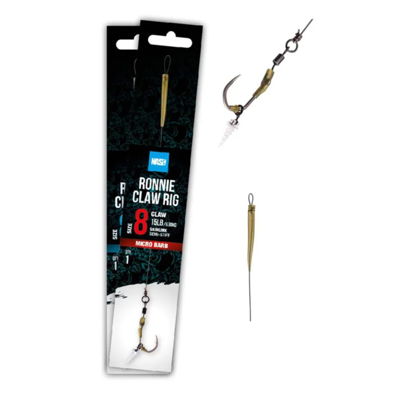 Nash Ronnie Claw Rig Size 4 Karpfenrig Rabatt