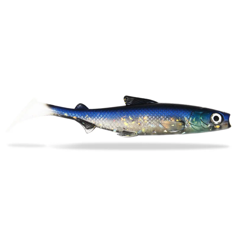 Neue Kollektion FishingGhost Renky Shad 22cm Big Shad Blue Saphire Gummifisch