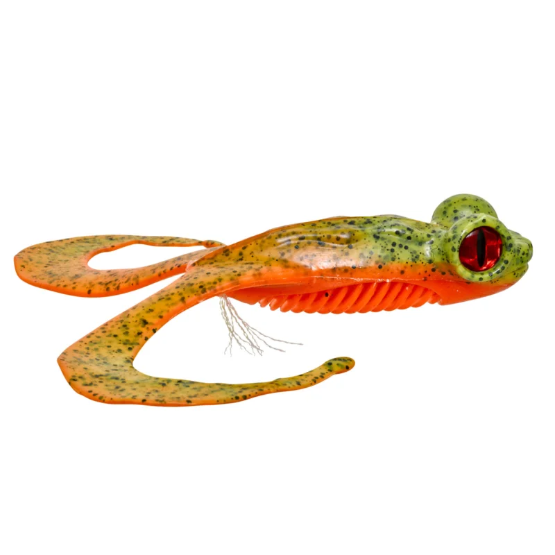 Gunki Bull Frog 130 Fluo Chart Pepper Gummifrosch Highlight