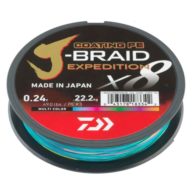 Daiwa J-Braid Exped. X8E 0.13mm-300m multi c. Geflochtene Schnur Direktkauf