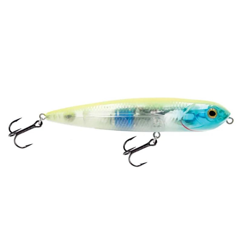 Livingston Walking Boss II Jr. 10,15cm Chartreuse Blue Shiner Oberflächenköder Beliebt