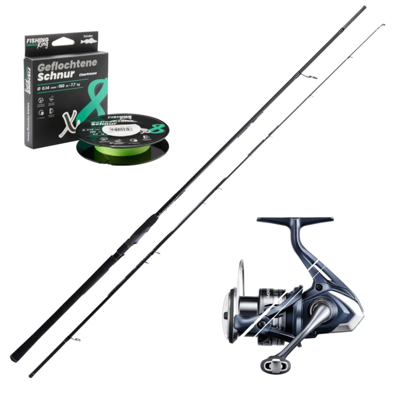 Must-Have Limited Zander Ufer Combo - Zeck Zander Wumme + Shimano Miravel + 8-fach Geflecht