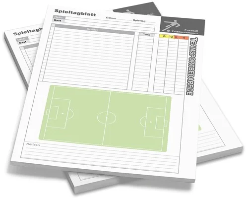 Jetzt Kaufen FUSSBALL - 50 Spieltagblätter DIN A4