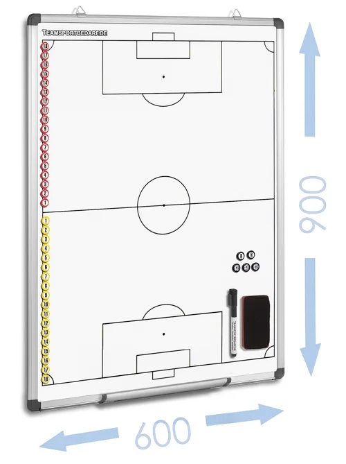 FUSSBALL - magnetische Taktiktafel 600 x 900 mm Must-Have