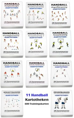Handball - 11 Kartotheken-Set - über 600 Einheiten Abverkauf