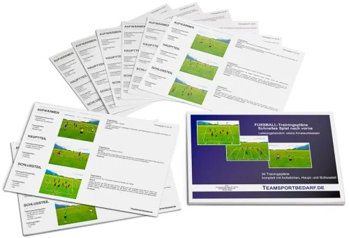 Fußball Trainingspläne (90 Übungen) - Schnelles Spiel nach vorne Sichere Zahlung