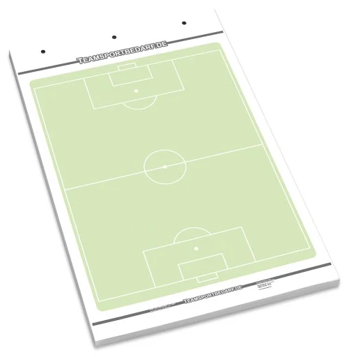 Echt Fussball Flipchart-Spielfeldblock - 25 Blatt