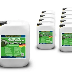 10 Kanister - Sportplatzmarkierfarbe Extra-Weiß 14 kg (9 Liter) Konzentrat Neue Kollektion