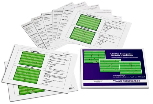 Neue Kollektion Fußball Trainingspläne (90 Übungen) - Modernes Kurzpassspiel