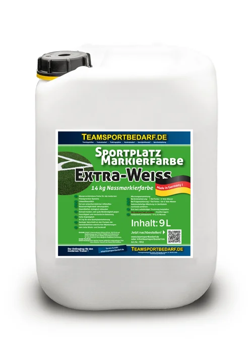 Rasenmarkierungsfarbe Extra-Weiß - 14 kg (9 Liter) Kanister Rasenmarkierung Sonderaktion