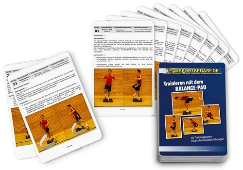 Sichere Zahlung Trainingskarten - "Balance-Pad" (33 Workouts)