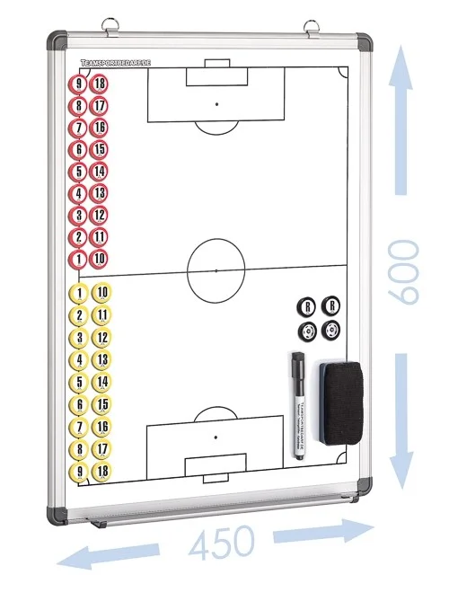 Billig FUSSBALL - magnetische Taktiktafel 450 x 600 mm