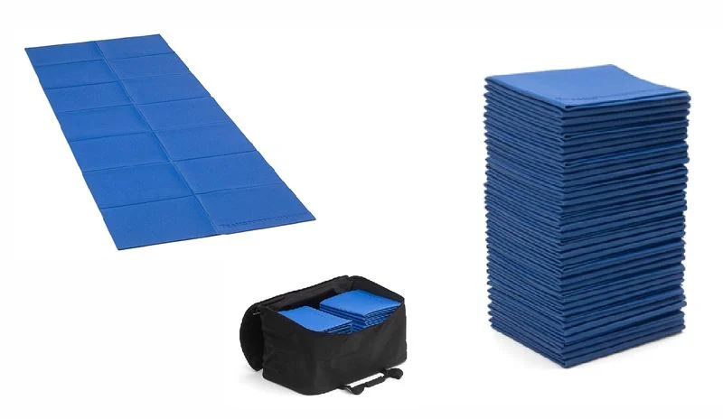 Bestpreis 10er Set Gymnastikmatten (173x61x0,3 cm) outdoor - faltbar