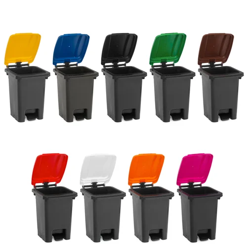 60 Liter Mülleimer (Mülltonne) - 9 Deckelfarben Preisreduziert