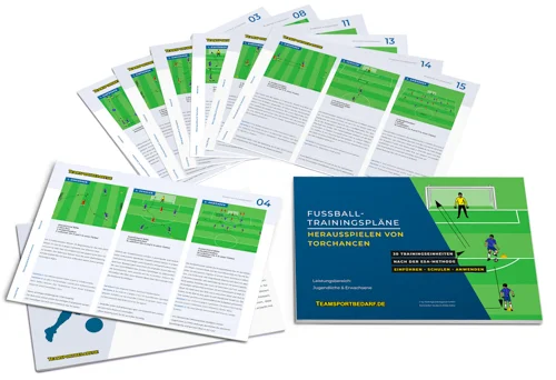 Preiswert Fußball Trainingspläne (45 Übungen) - Herausspielen von Torchancen