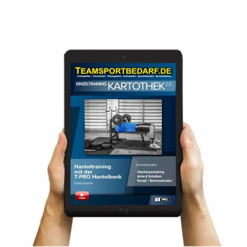 Versand Am Gleichen Tag Fußball Download (60 Übungen) - Hanteltraining mit der T-PRO Hantelbank