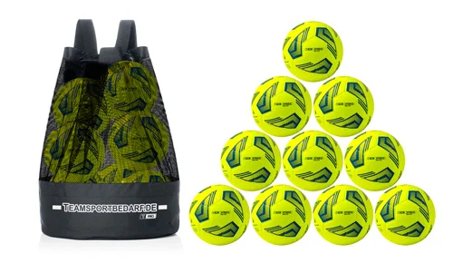 10er Ballset - T-PRO Hybrid Lite 350 Trainingsball (Gr. 4) - inkl. T-PRO Ballsack Solange Der Vorrat Reicht