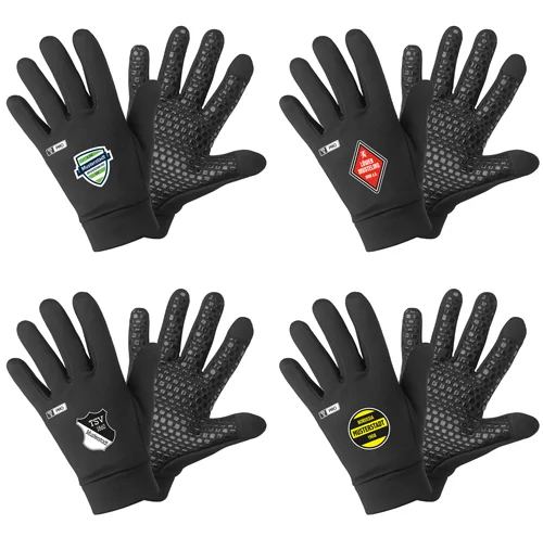 T-PRO Feldspielerhandschuhe (8 Größen) - individualisierbar - Farbe: Schwarz Geprüft