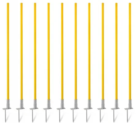 Bestpreis Flex slalom poles (1.20 m) - set of 10 slalom poles with hinge