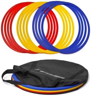 12x Agility rings for coordination training incl. bag Angebot