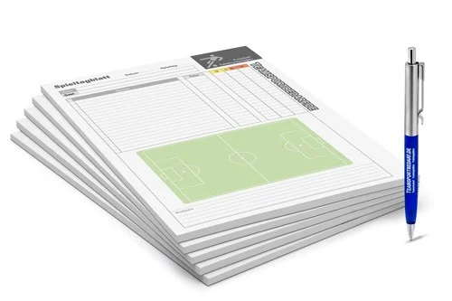 Football Day of play sheets - Set of 5 Direkt Vom Hersteller