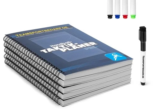 Neuheit Handball strategies and tactics - set of 5 tactic planners PRO