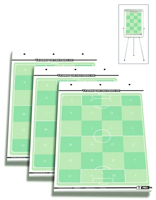 T-PRO football flip chart notepads - set of 3 Sonderangebot