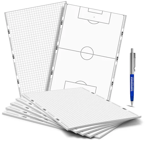 5x T-PRO notepad (50 sheets) DIN A4 - coaching notes T-PRO football notebook A5 - for coaching notes Heißes Angebot