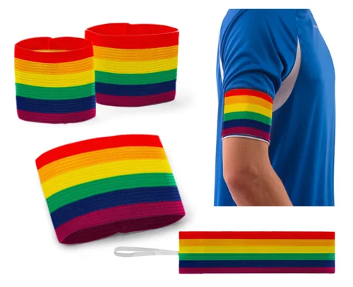 Captain's armband (junior/senior) with velcro - rainbow Must-Have