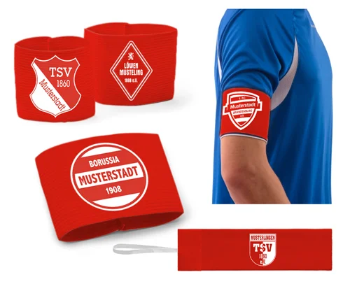 Meistverkauft Design your captain armband with velcro (red) - Teamsports