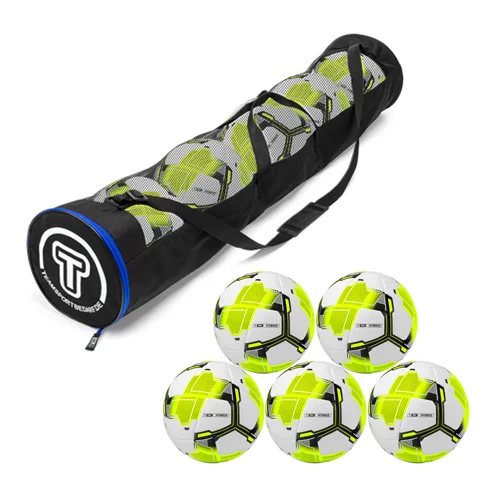 5x T-PRO Hybrid (NEON) training balls (size 5) - incl. ball tube Knallerangebot