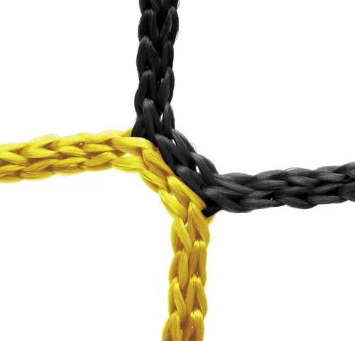 Markenprodukt Goal net (black-yellow) - 7,32 x 2,44 m, 4 mm PP, 200/200 cm