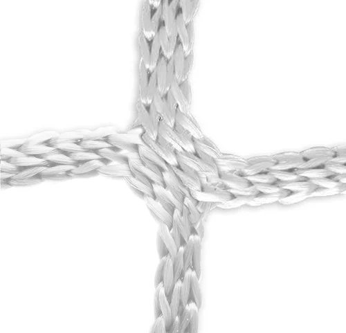 Goal net (white) - 5 x 2 m, 6 mm PP, 80/150 cm (robust football pitch version) Solange Der Vorrat Reicht