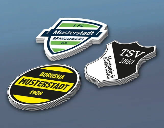 Club stickers (outdoor quality) – 3 sizes Billig