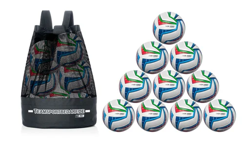 Schneller Versand Ball set: 10 T-PRO Hybrid trainingballs size 5 (World Motion) – incl. ball bag