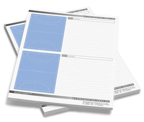 Angebot Bloc notes per la pallamano DIN A4 - 50 fogli