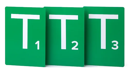 Top-Seller Tavoletta Team-Time-Out per la pallamano (T1, T2, T3) – verde