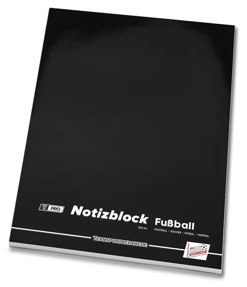 Neu Im Sortiment Blocco per note T-PRO (50 fogli) in formato DIN A4: calcio