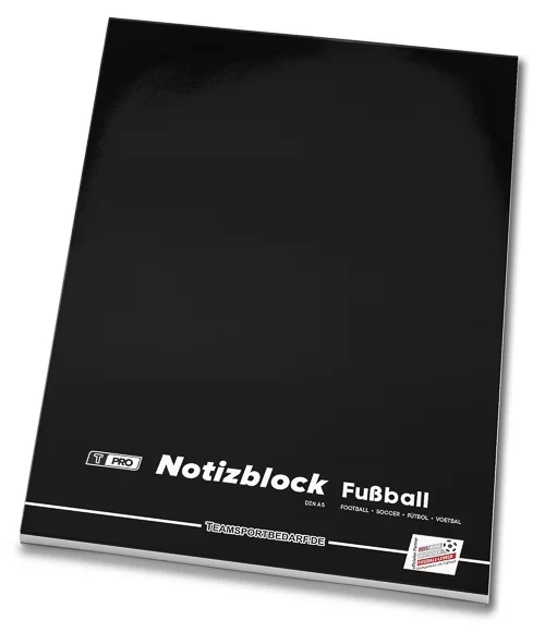 Billig Blocco T-PRO per le note (40 Pagine) in formato DIN A5 – Calcio
