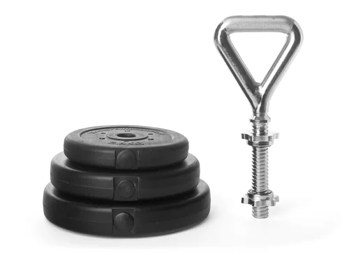 Set di maniglie per ghiria (17,5 kg.) – inclusi i dischi per il manubrio Neuheit