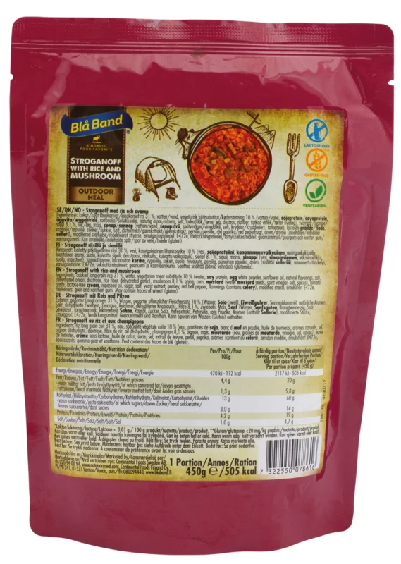 Bla Band Outdoor Meal Wet Pouch - Stroganoff mit Reis und Pilzen Sonderangebot