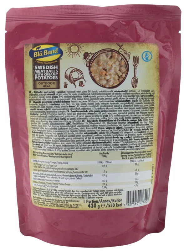 Sonderaktion Bla Band Outdoor Meal Wet Pouch - Swedish Meatballs