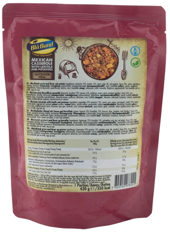 Bla Band Outdoor Meal Wet Pouch - Mexican Casserole Kracherpreis