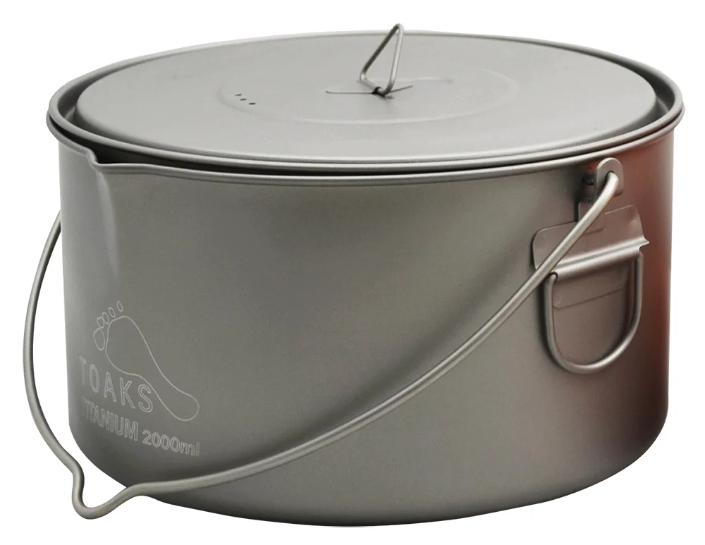 Neue Kollektion Toaks Titanium Pot 2000 ml mit Deckel und Henkel