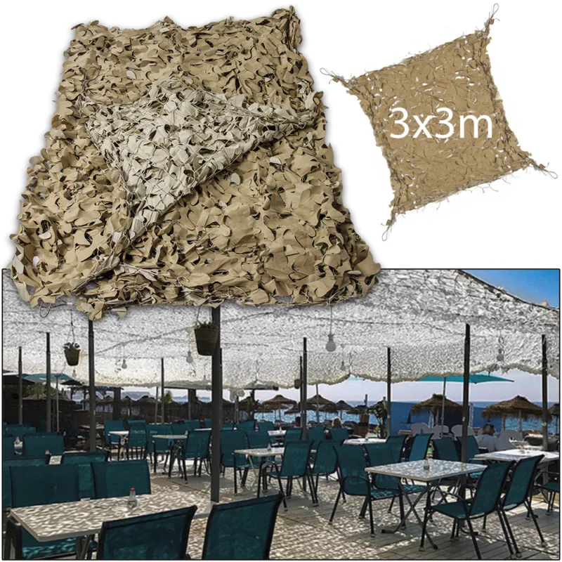 Heißes Angebot Tarnnetz Broadleaf Shade Sail 3 x 3